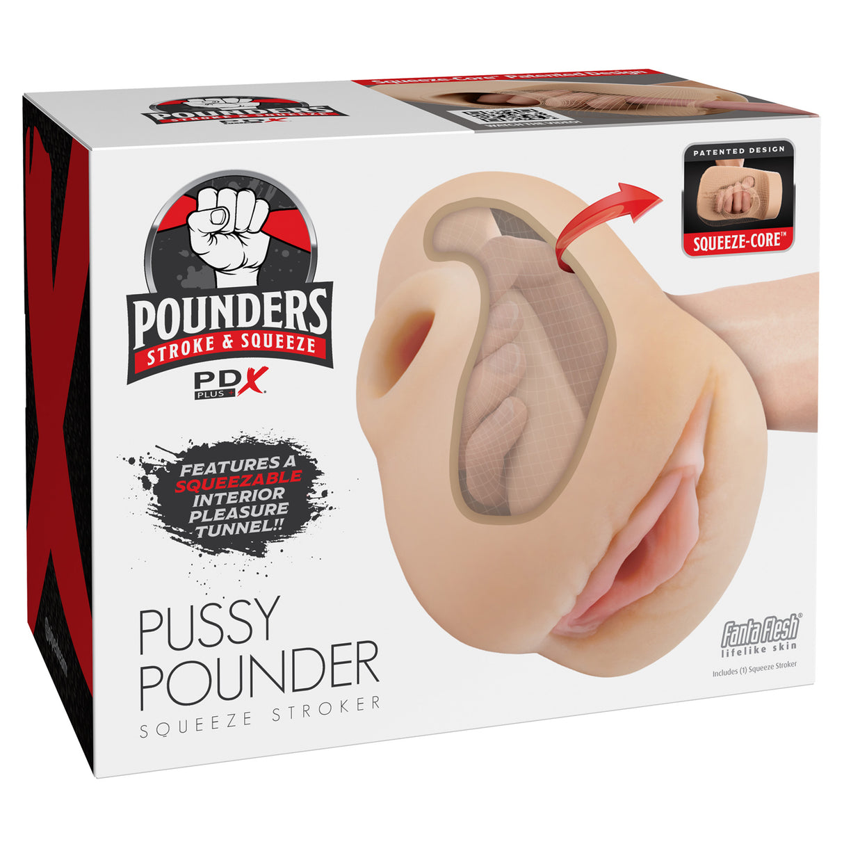 Pipedream PDX Plus Pussy Pounder Squeeze Stroker Light