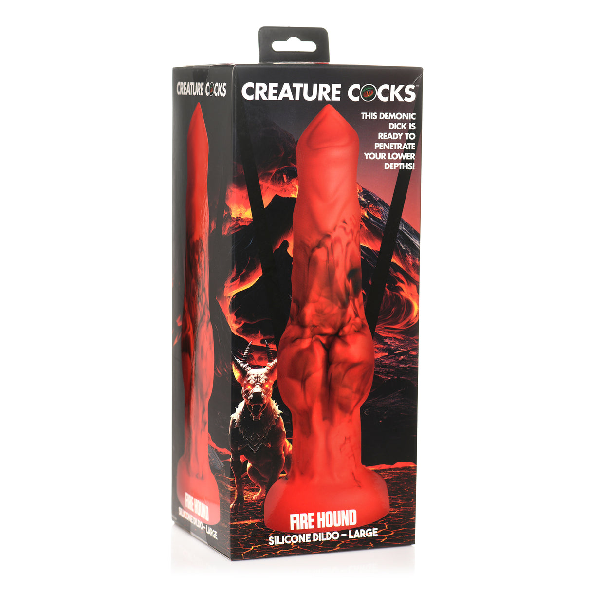 Creature Cocks Fire Hound Silicone Dildo 10.1 Inch
