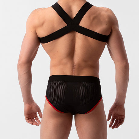 Barcode Berlin Mesh Brief Sicile Black Red