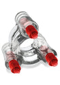 Oxballs Buzz SQUEEZE Vibrating Ballstretcher Clear