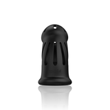 Mancage No 27 Ultra Soft Silicone Chastity 2.4 Inch Cage Black