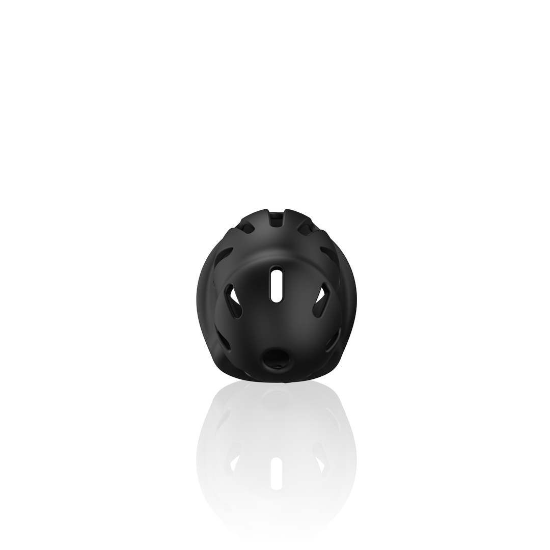 Mancage No 27 Ultra Soft Silicone Chastity 2.4 Inch Cage Black