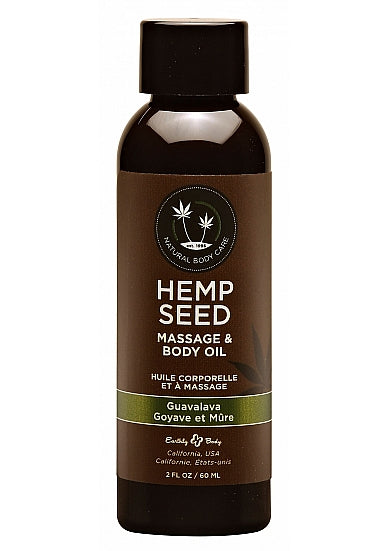 Hemp Seed Massage Oil Guavalava with Guava Blackberry Scent