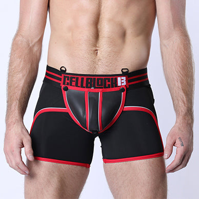 Cellblock 13 Mercury Neoprene Zipper Trunk Red