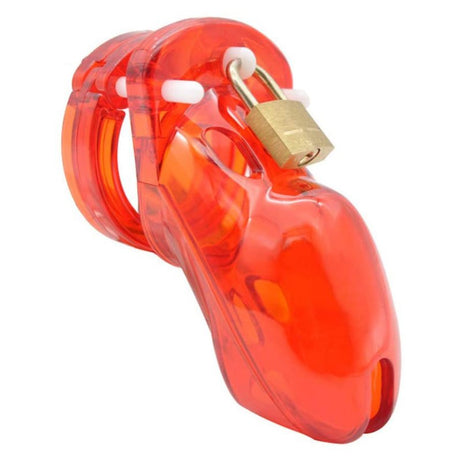 LOCK4D Elite Chastity Cock Cage Red