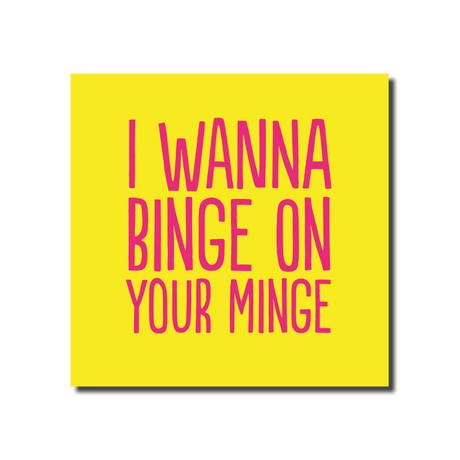 Minge Binge (BF0627) Birthday Card