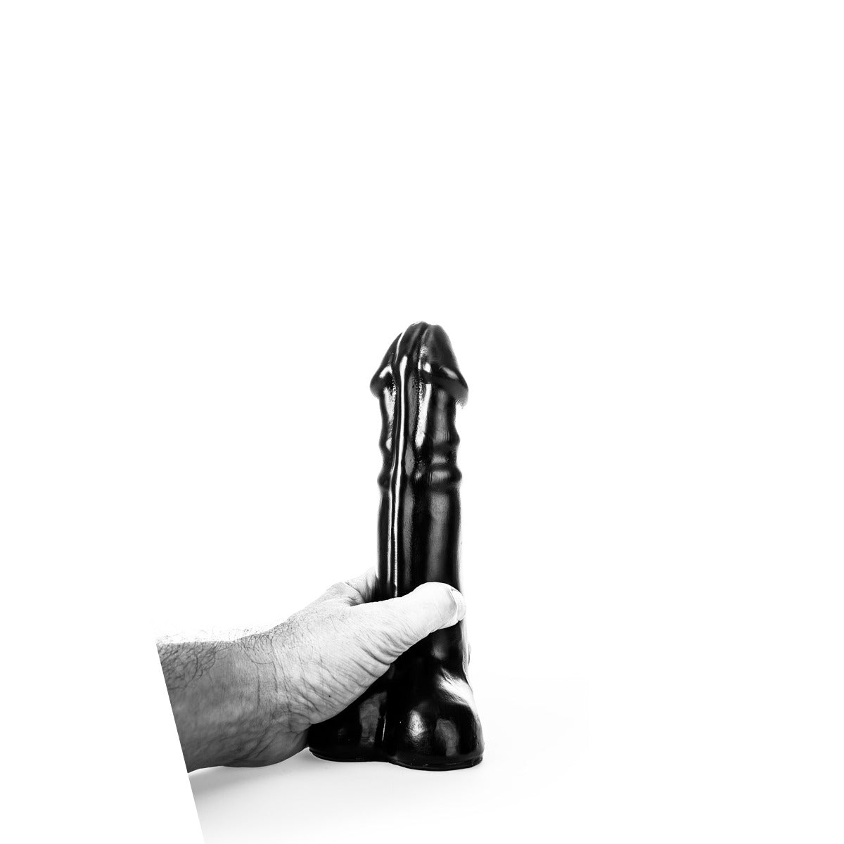 ruff GEAR Big Head Dildo 9.1 Inch Black