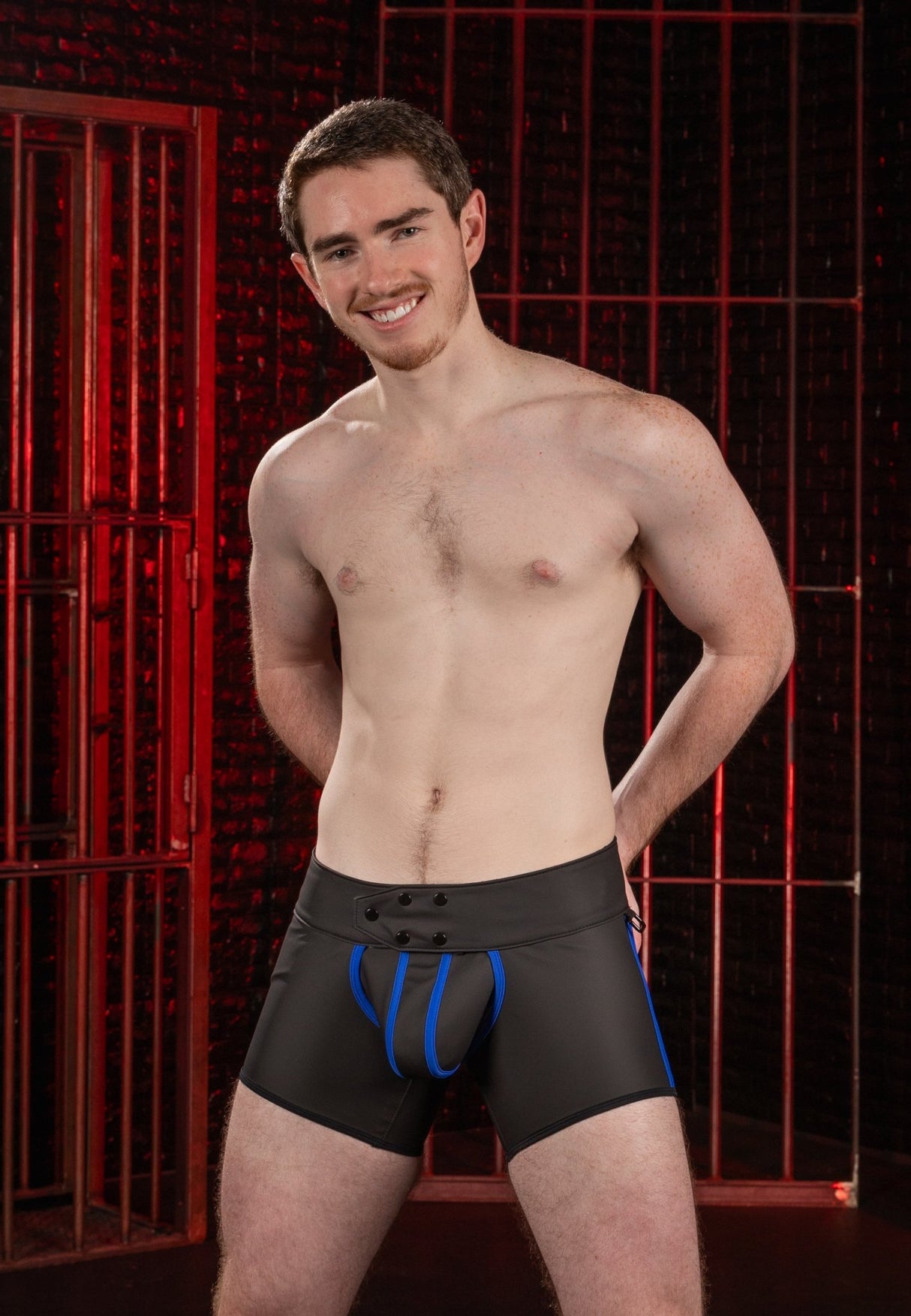 Mr S Leather FuckGear Chap Short Blue - FETCH