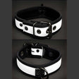 Mr S Leather Neoprene Puppy Collar White Black
