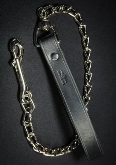 Mr S Leather Chain Leash