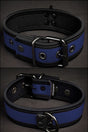 Mr S Leather Neoprene Puppy Collar Navy Black