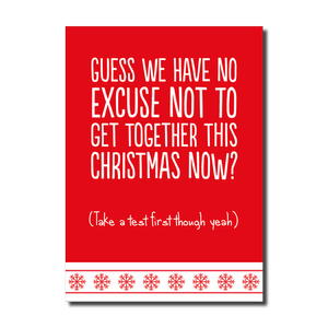 No Excuse (HON371) Christmas Card