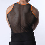 Cellblock 13 Chain Reaction Mesh Tank Top Orange