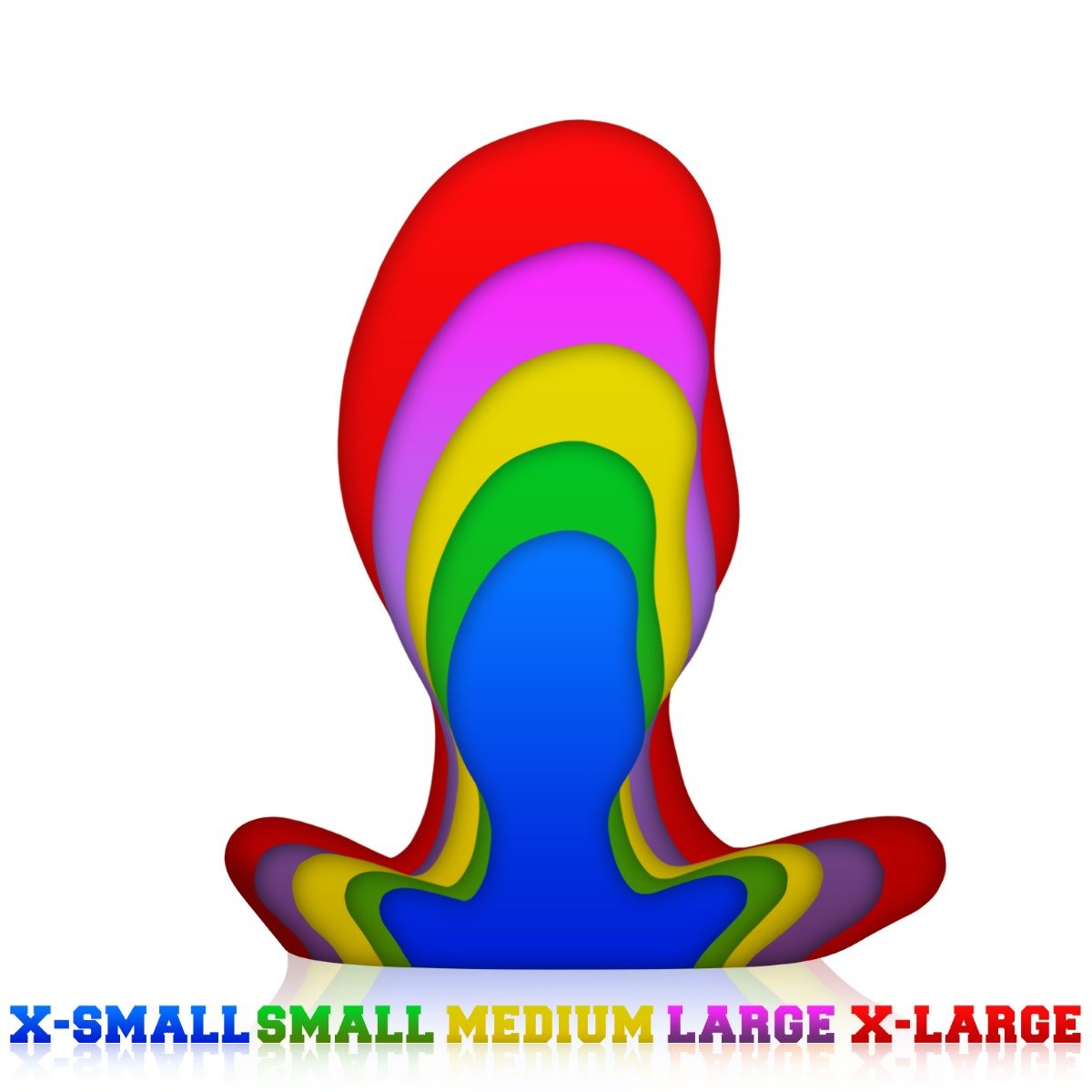 Oxballs Ergo Small Butt Plug Red Black