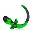 Oxballs Puppy Tail Buttplug Bulldog Green Black