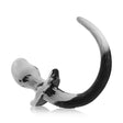 Oxballs Puppy Tail Buttplug Bulldog White Black