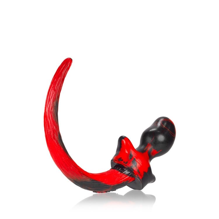 Oxballs Puppy Tail Buttplug Pug Red Black