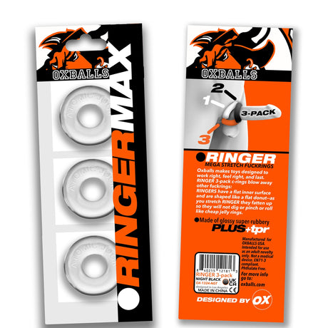 Oxballs Ringer Max 3 Pack Clear