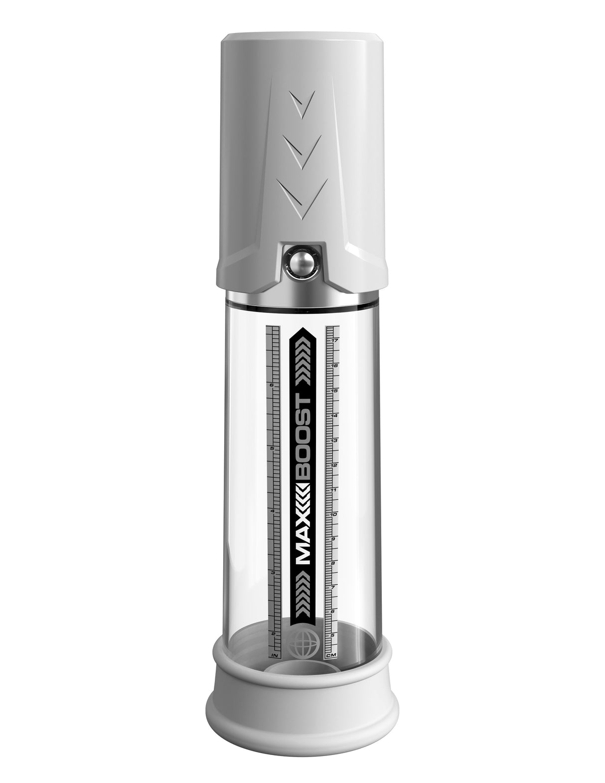 Pipedream Pump Worx Max Boost Penis Pump White Clear