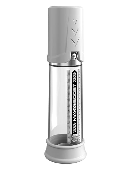 Pipedream Pump Worx Max Boost Penis Pump White Clear