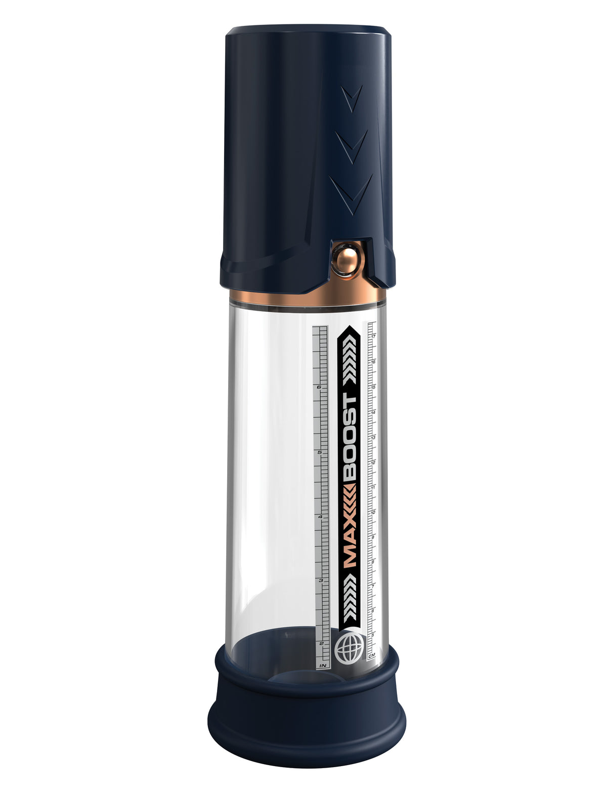 Pipedream Pump Worx Max Boost Penis Pump Blue Clear