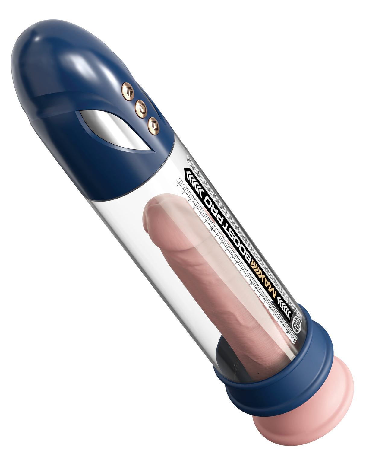 Pipedream Pump Worx Max Boost Pro Flow Penis Pump Blue Clear