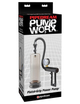 Pipedream Pump Worx Pistol Grip Power Penis Pump Clear