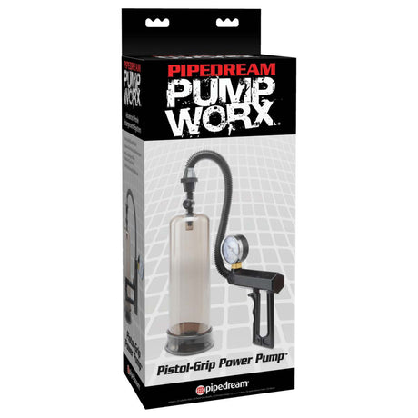 Pipedream Pump Worx Pistol Grip Power Penis Pump Clear