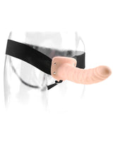 Pipedream Fetish Fantasy Extreme Hollow Strap On Dildo 8 Inch Light Black