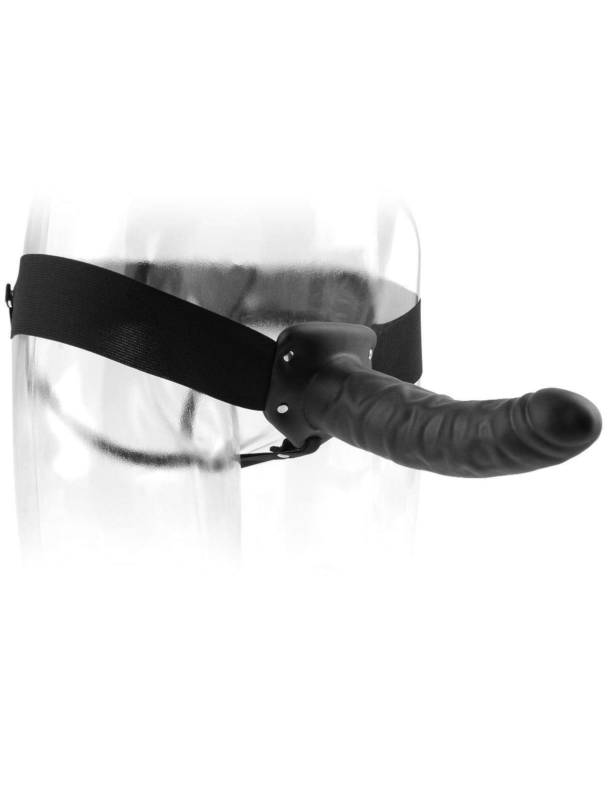 Pipedream Fetish Fantasy Series Hollow Strap On Dildo 8 Inch Black
