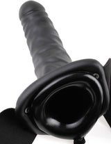 Pipedream Fetish Fantasy Series Hollow Strap On Dildo 8 Inch Black