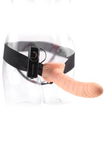 Pipedream Fetish Fantasy Series 8 Inch Vibrating Hollow Strap On Dildo Light
