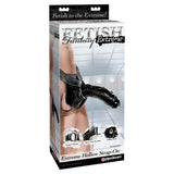 Pipedream Fetish Fantasy Extreme Hollow Strap On Dildo 10 Inch Black