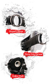 Pipedream Fetish Fantasy Extreme Hollow Strap On Dildo 12 Inch Light