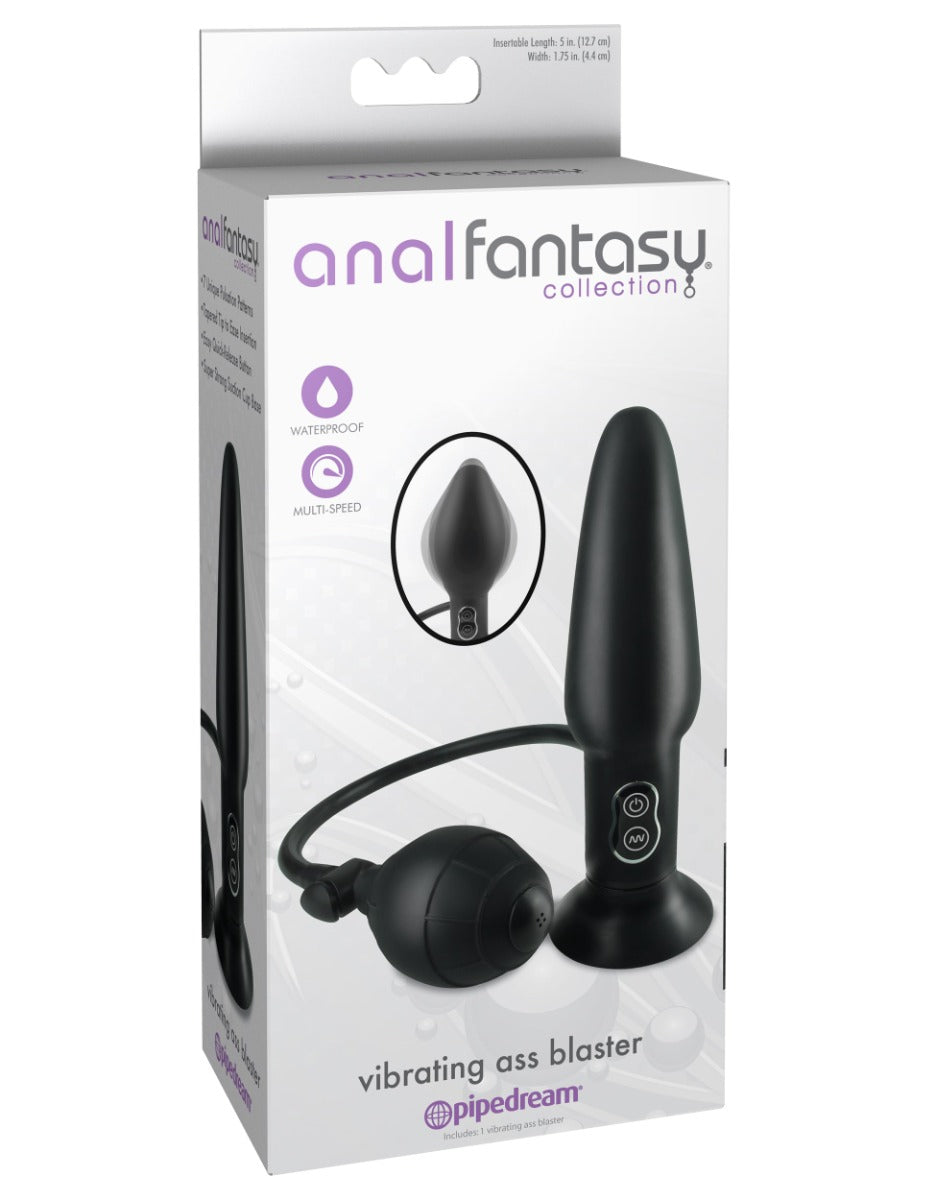 Pipedream Anal Fantasy Collection Vibrating Inflatable Ass Blaster Butt Plug