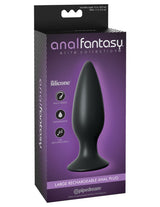 Pipedream Anal Fantasy Elite Large Rechargeable Anal Butt Plug Black