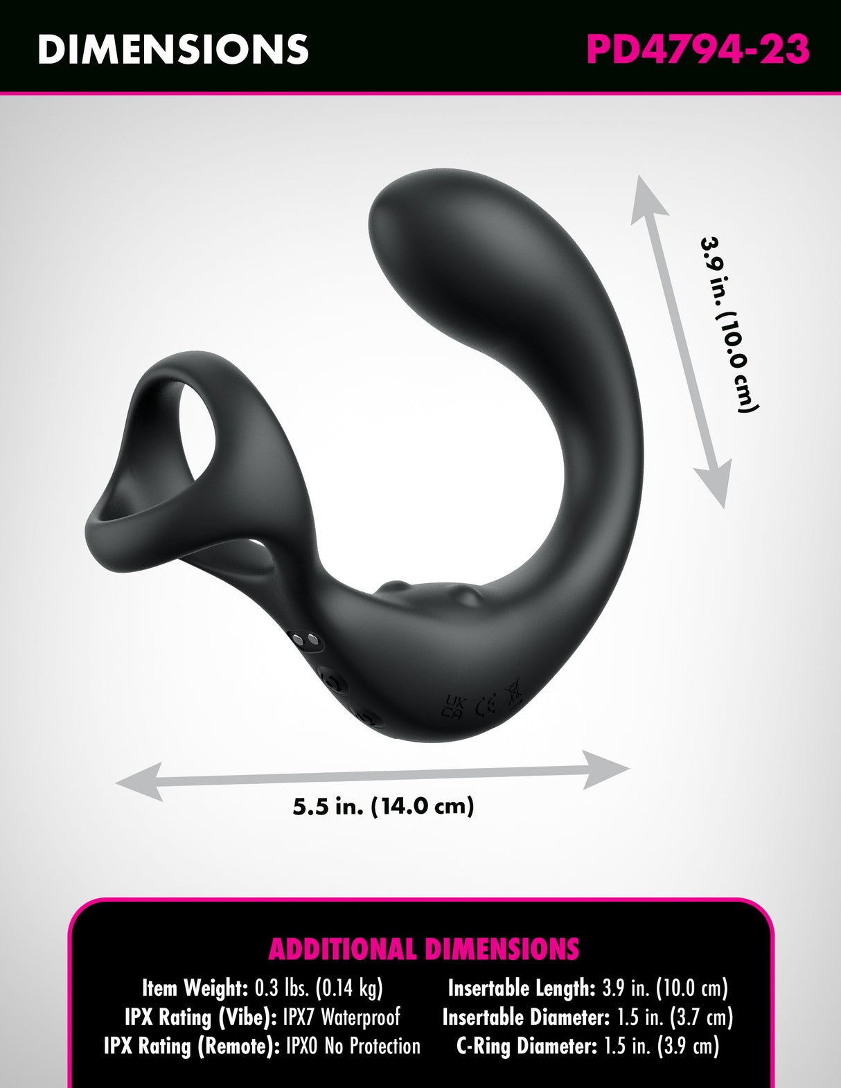 Pipedream Anal Fantasy Elite Ass Gasm Taint Alizer Butt Plug