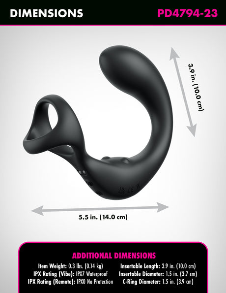 Pipedream Anal Fantasy Elite Ass Gasm Taint Alizer Butt Plug