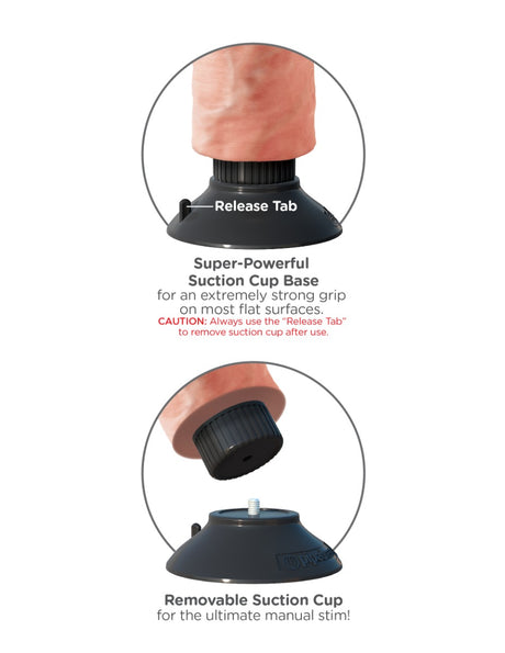 Pipedream King Cock 9 Inch Vibrating Cock Flesh