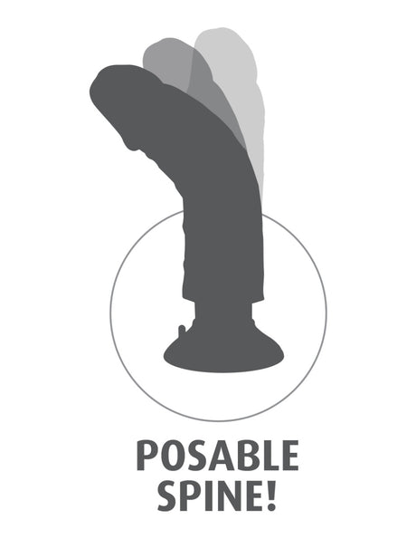 Pipedream King Cock 9 Inch Vibrating Cock Flesh