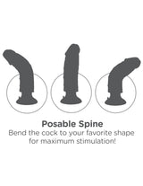 Pipedream King Cock 10 Inch Vibrating Cock with Balls Flesh