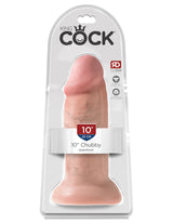 Pipedream King Cock Chubby 10 Inch Dildo Light