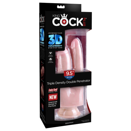 Pipedream King Cock PLUS 9.5 Inch Triple Density Double Penetrator Light