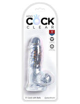 Pipedream King Cock Clear 5 Inch Dildo with Balls