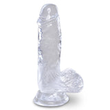 Pipedream King Cock Clear 5 Inch Dildo with Balls