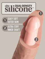 Pipedream King Cock Elite 7 Inch Dual Density Silicone Cock Flesh