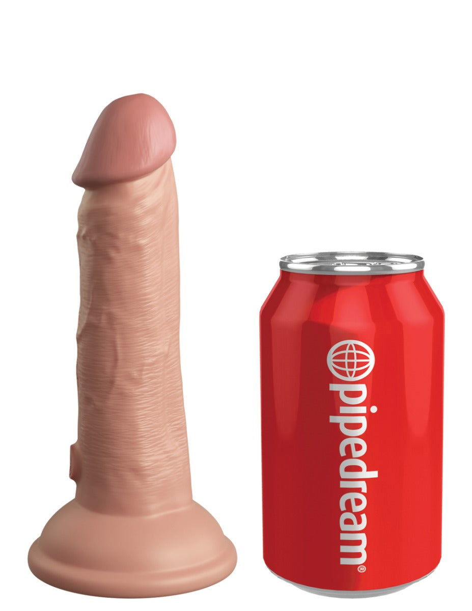 Pipedream King Cock Elite 6 Inch Vibrating Dual Density Silicone Cock Flesh