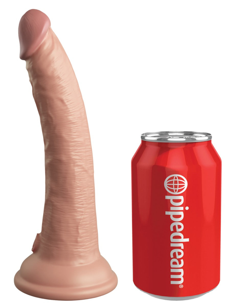 Pipedream King Cock Elite 7 Inch Vibrating Dual Density Silicone Cock Flesh