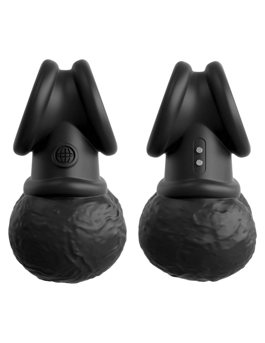 Pipedream King Cock Elite The Crown Jewels Vibrating Balls Black