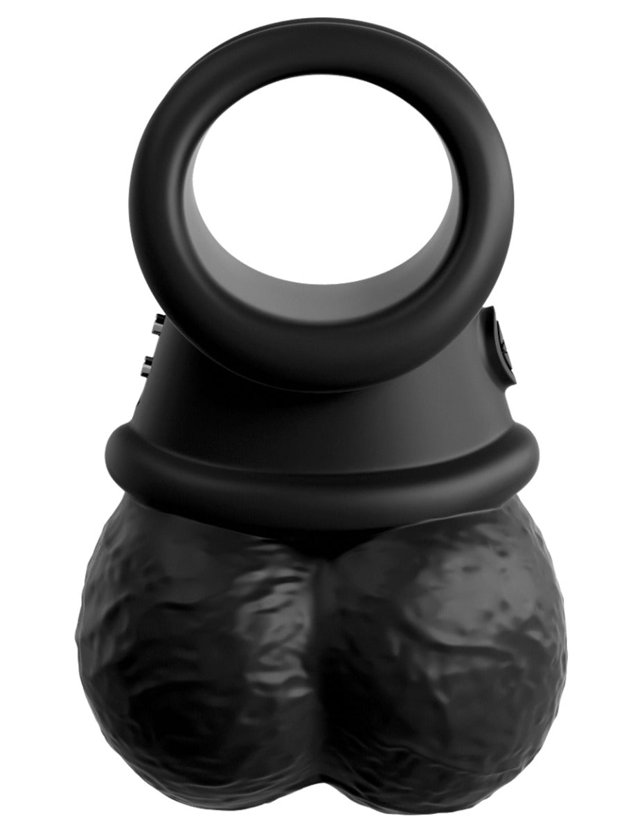 Pipedream King Cock Elite The Crown Jewels Vibrating Balls Black